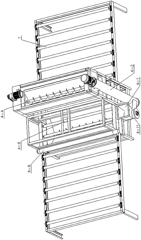 Production line for surface sanding of FRP (Fiber Reinforced Plastic) grating and sanding method