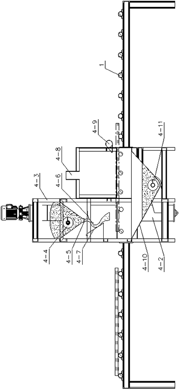 Production line for surface sanding of FRP (Fiber Reinforced Plastic) grating and sanding method