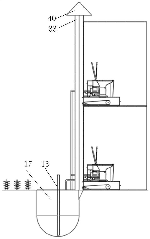 Ecological toilet conveying structure suitable for building