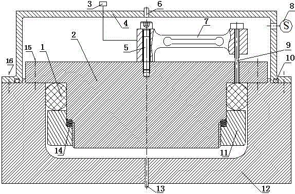 Test device for sealing property of rubber O-shaped ring under high pressure hydrogen environment