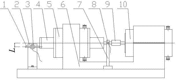 Device for testing dynamic friction torque of precise micro rolling bearing