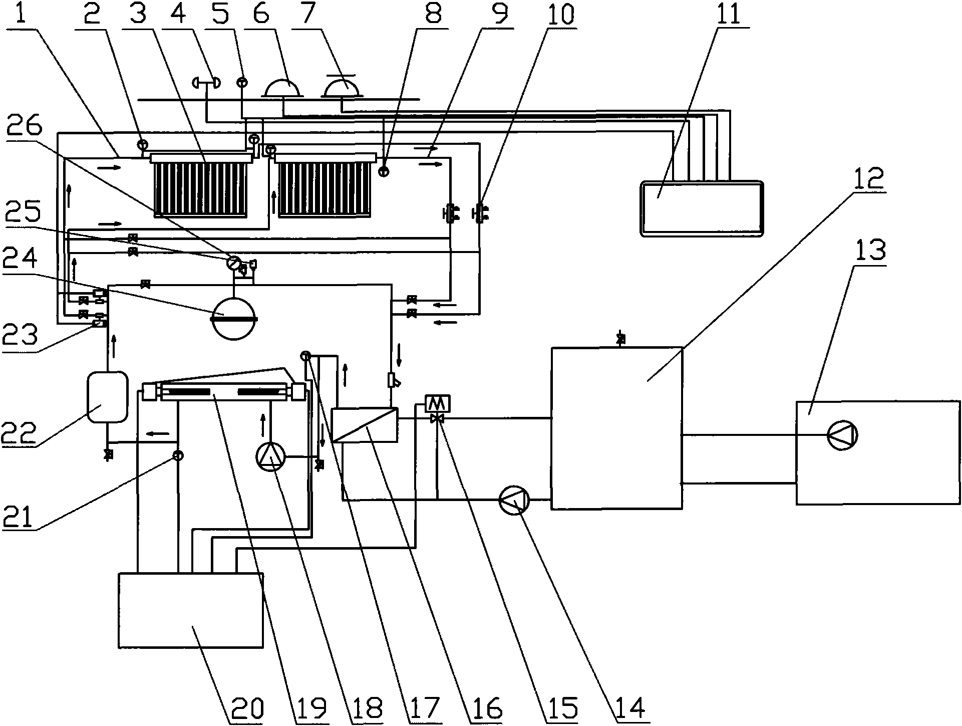 Test system and test method for solar heat collector