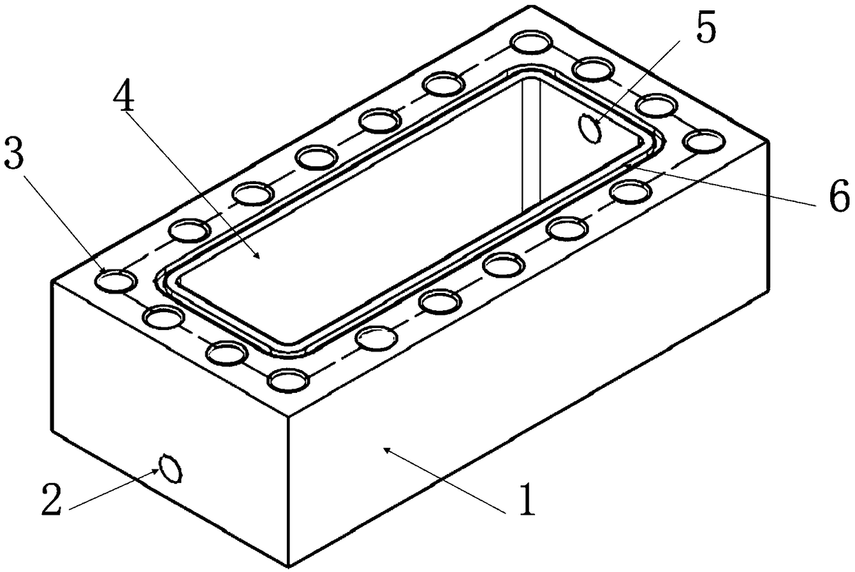 Substrate cooling device based on directional solidification characteristic for promoting laser additive reproduction