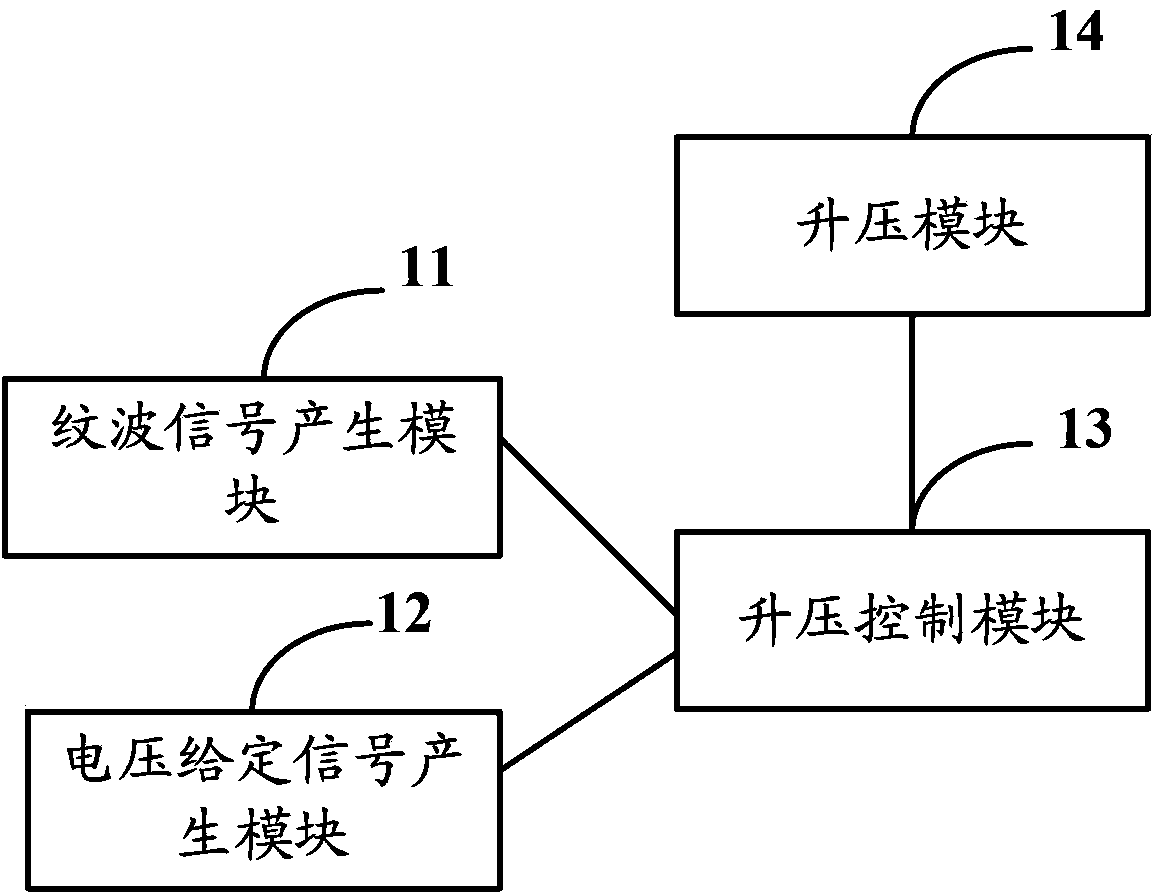 Boosted circuit and signal output method