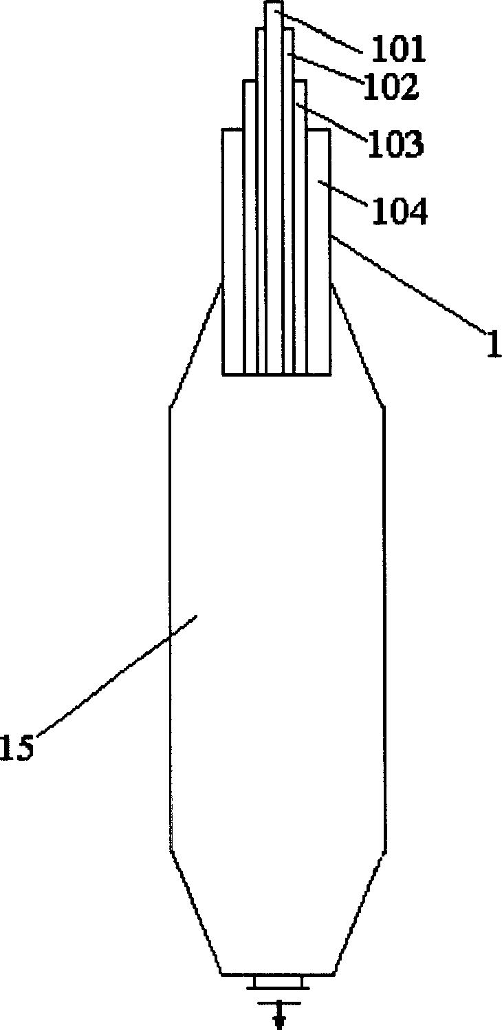 Process and apparatus for preparing dispersed composite nanometer TiO2/SiO2 particle