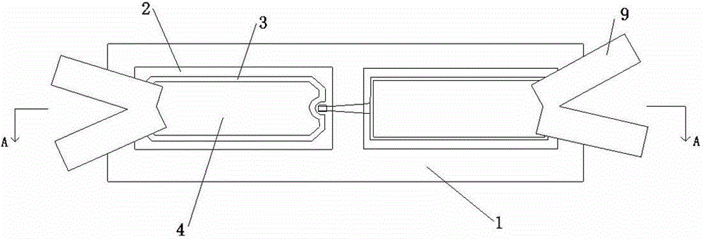 Gallium arsenide-based Schottky frequency-doubling diode with multi-beam leads