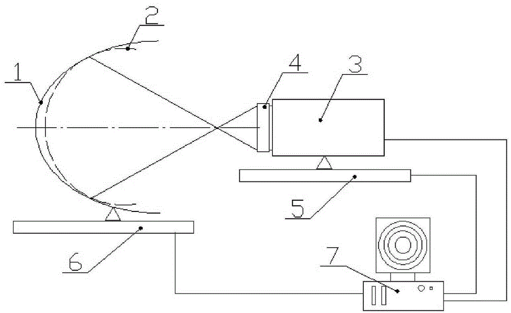 Direct detection system for surface-shape errors in full-aperture optical aspheric surfaces