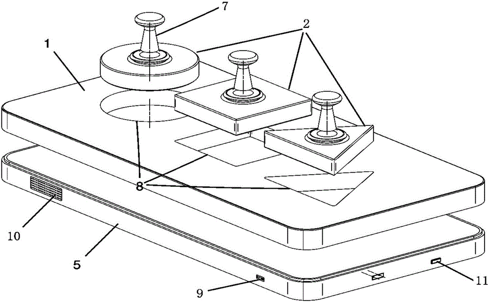 Acousto-optic embedding plate and control method thereof