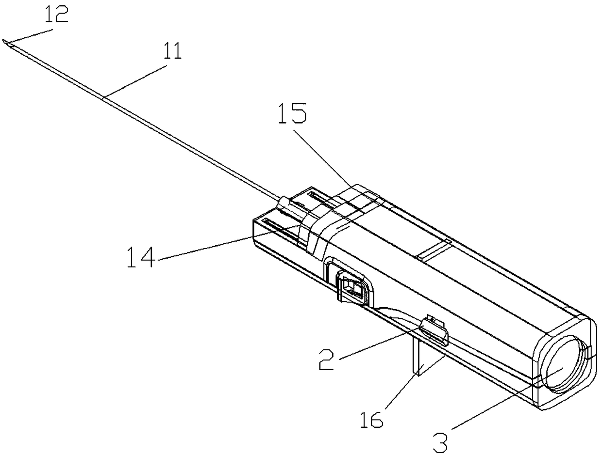 Semi-automatic and full-automatic switched percutaneous puncture biopsy needle