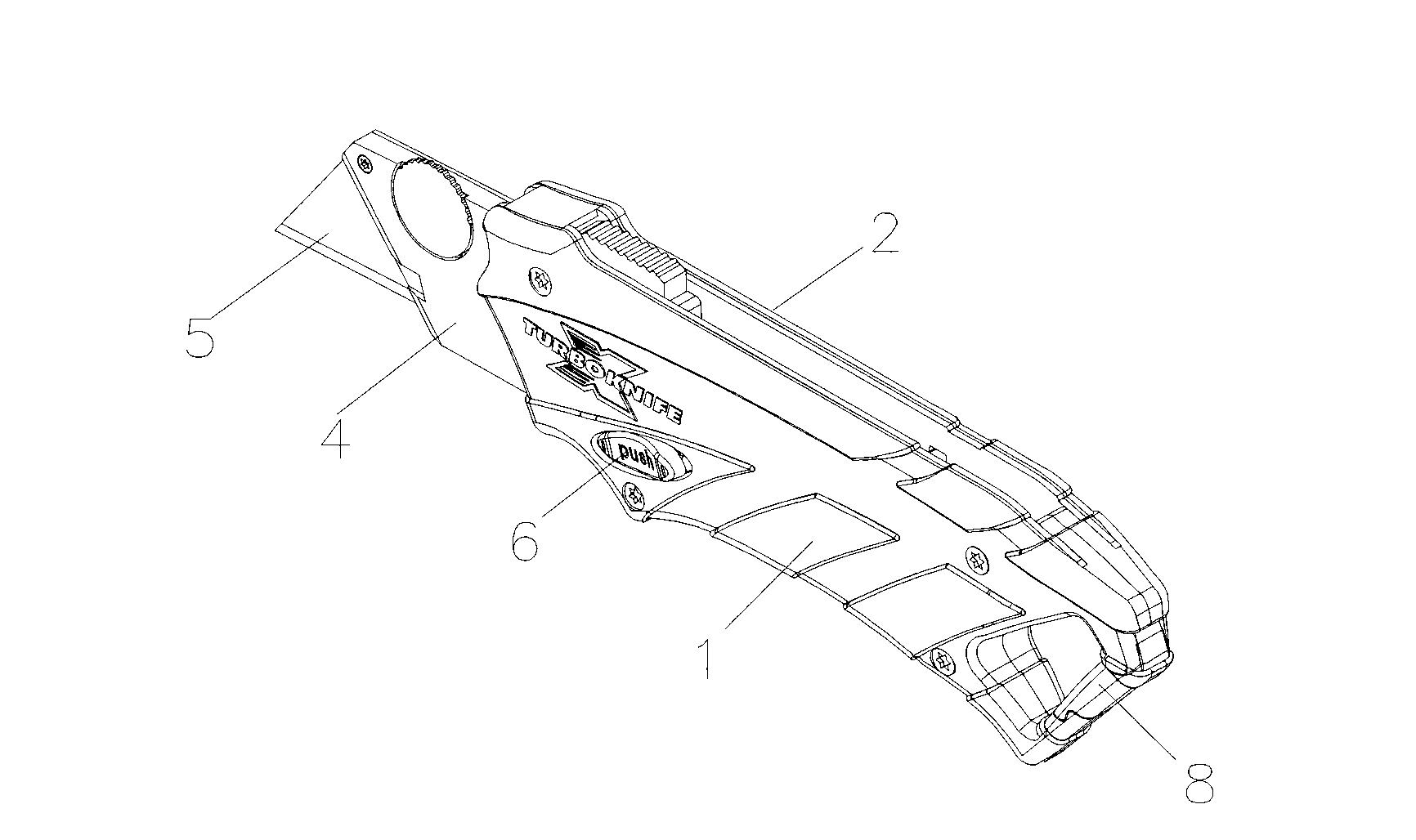 Self-locking safety cutting knife