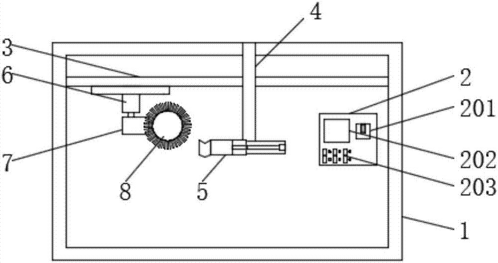 A self-service shoe-shine device for large shopping malls