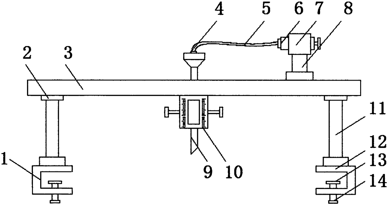 Puncture device with positioning bosses for department of cardiology