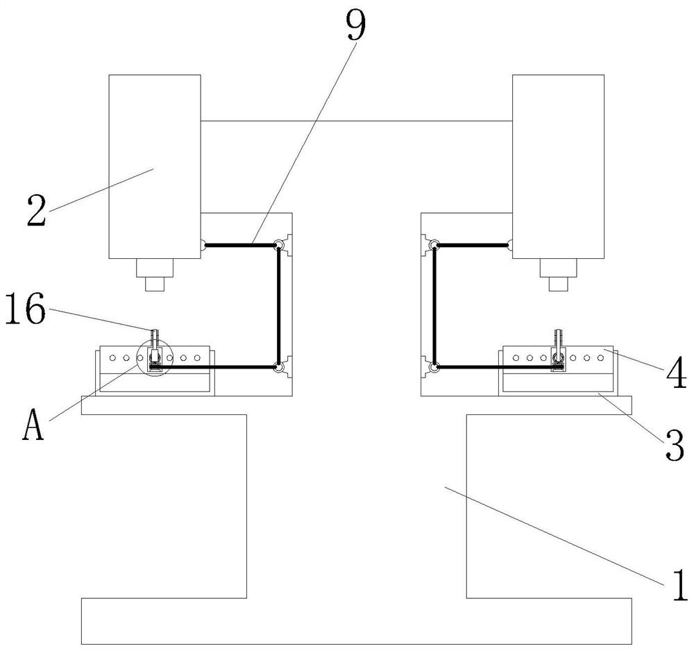 Multi-station machining drilling and milling machine tool capable of automatically recycling dust for printed circuit board