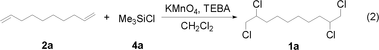 Synthesizing method of polychloroalkane