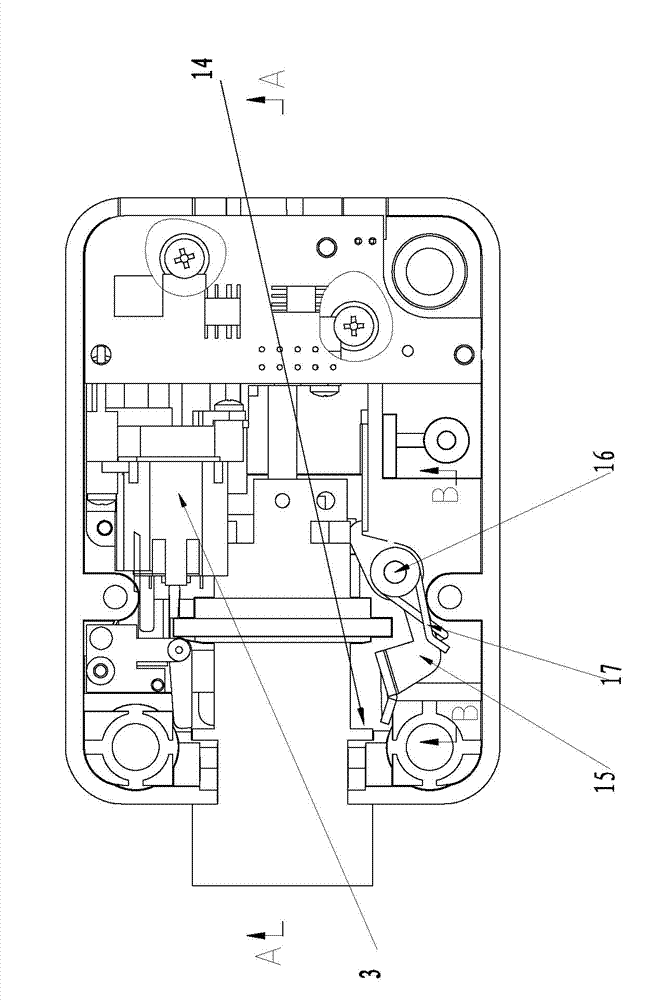 Power door lock bolt driving device