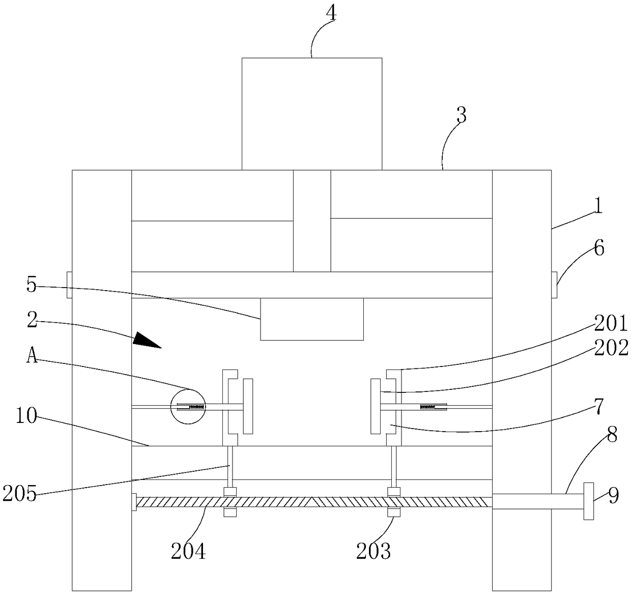 Forged workpiece fixing device