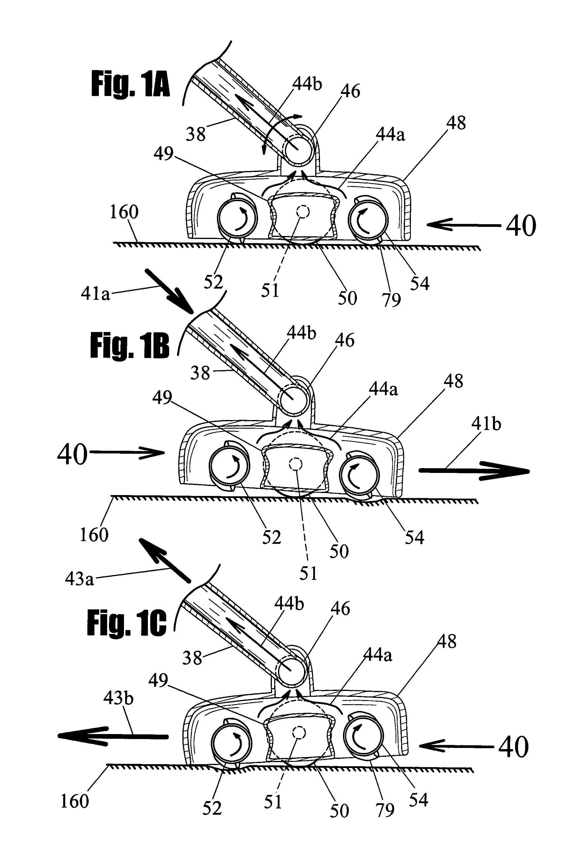 Light-weight self-propelled vacuum cleaner