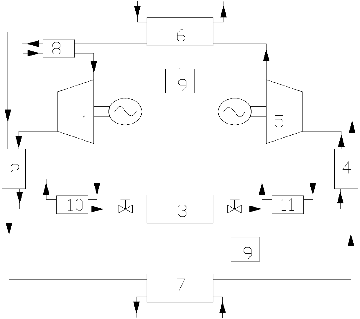 Combined cooling, heating and power compressed-air energy storage system