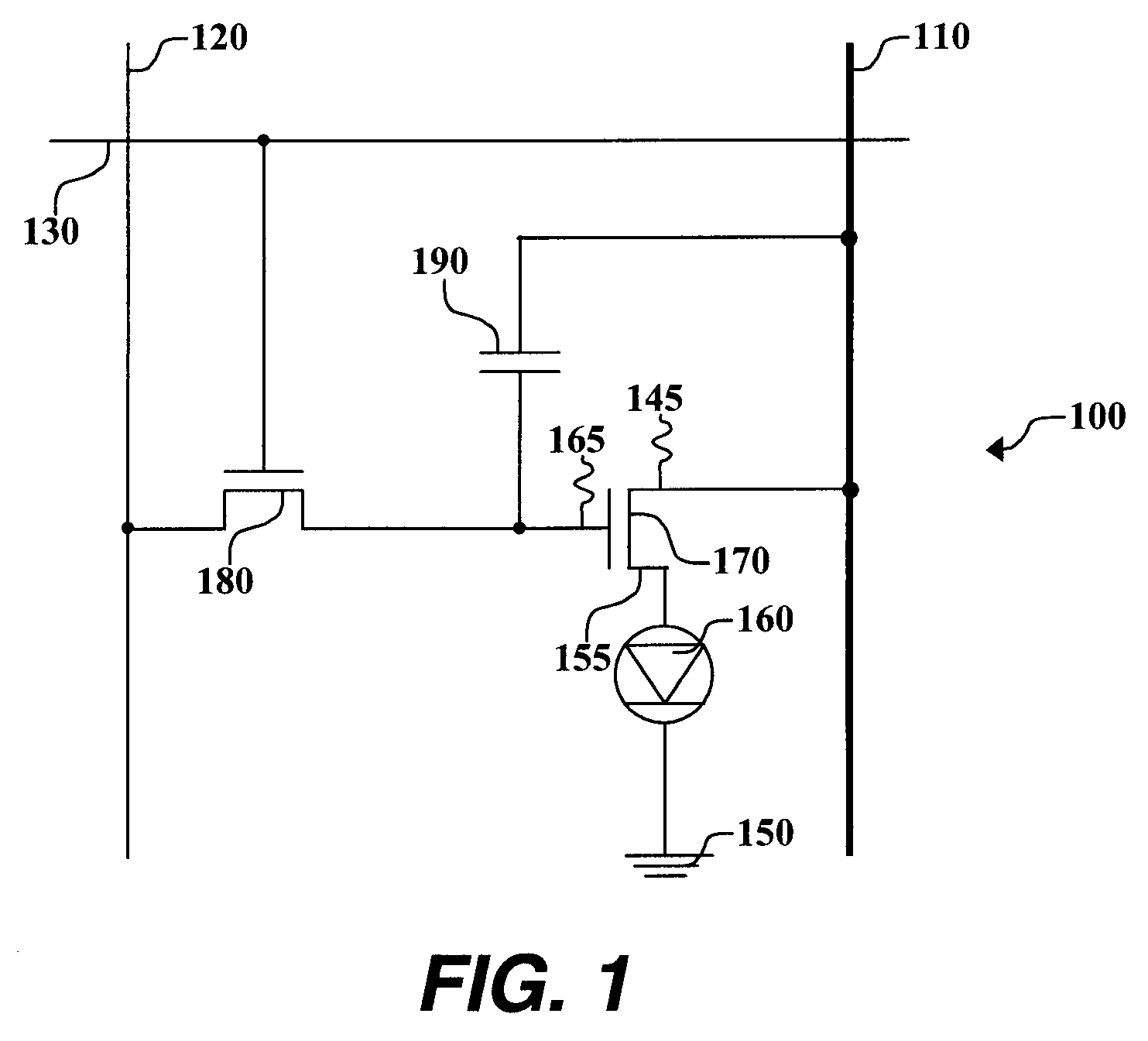 Active matrix display compensating method