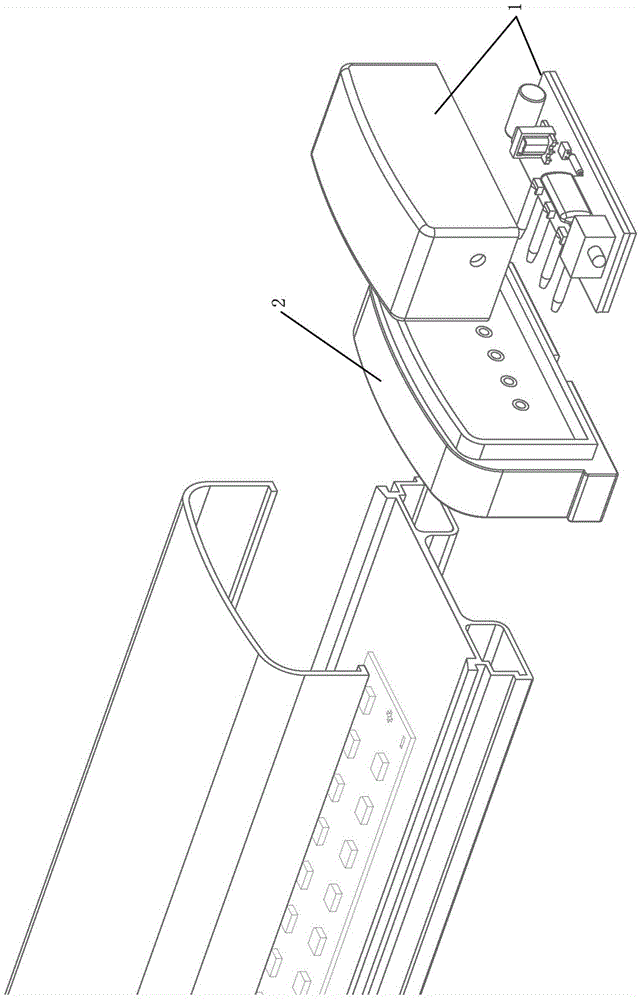 Plug control component for LED (light-emitting diode) lamp