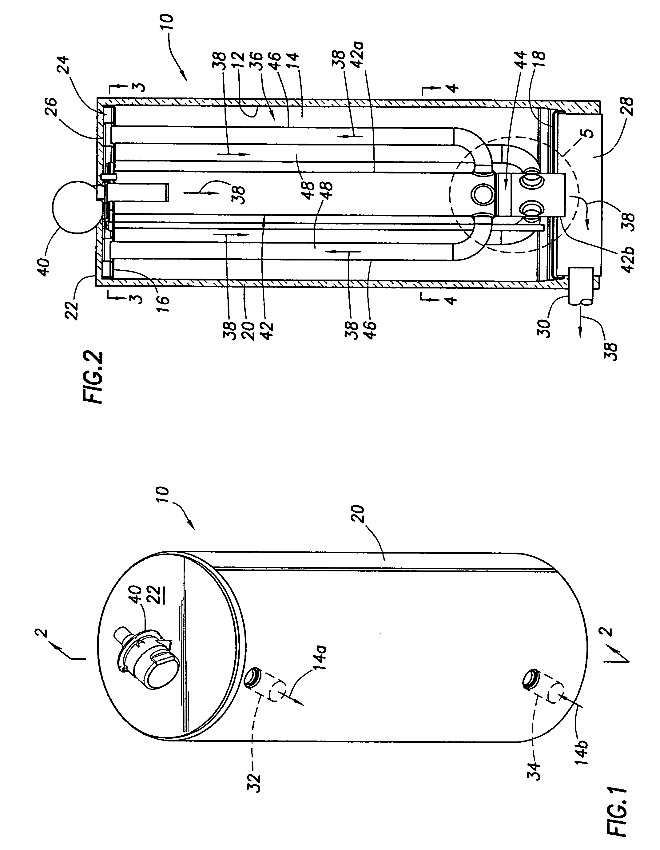 High efficiency, wet-base, downfired multi-pass water heater