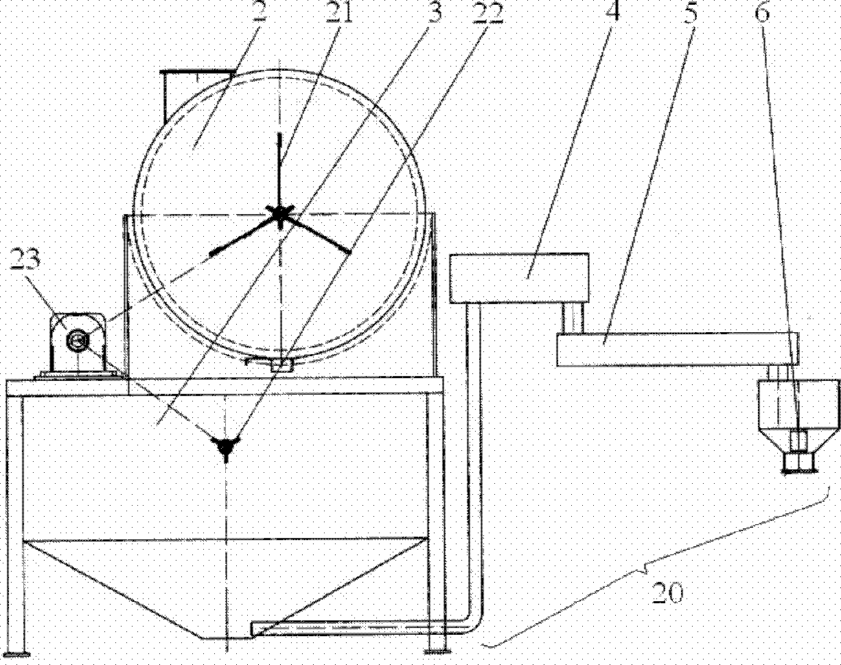 Drawing mechanism of plastic flat filament drawing machine set