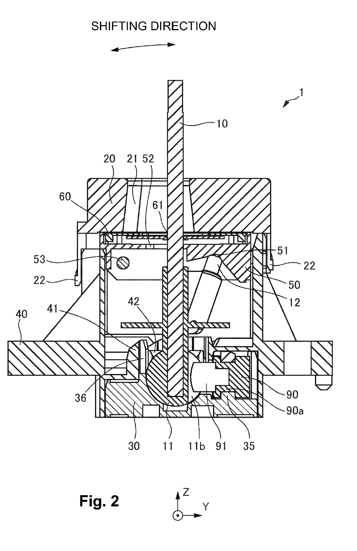 Shifting device