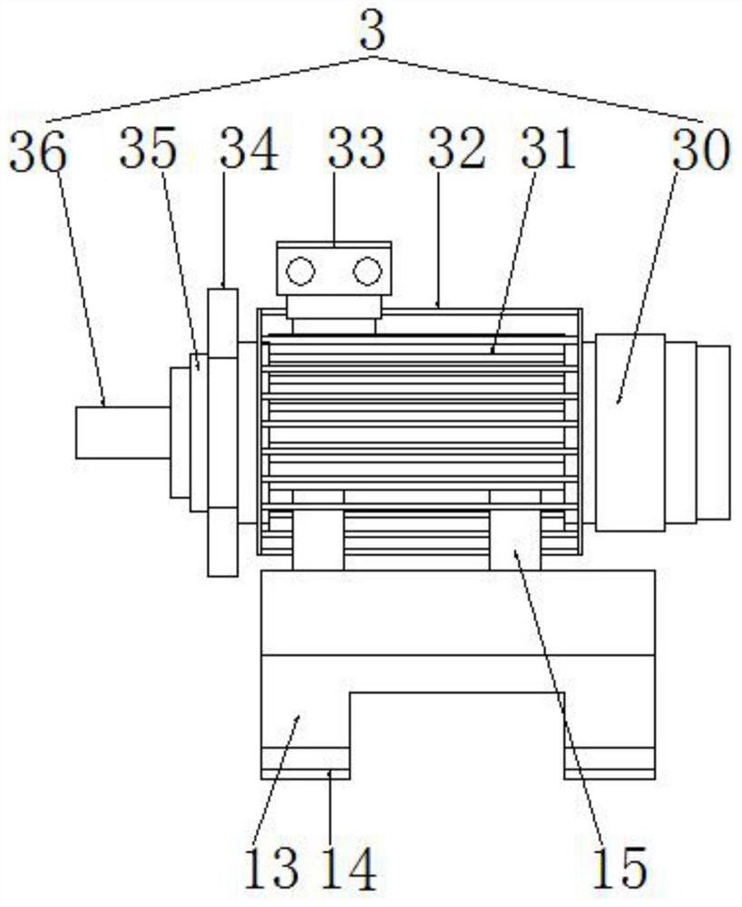 A flameproof three-phase motor