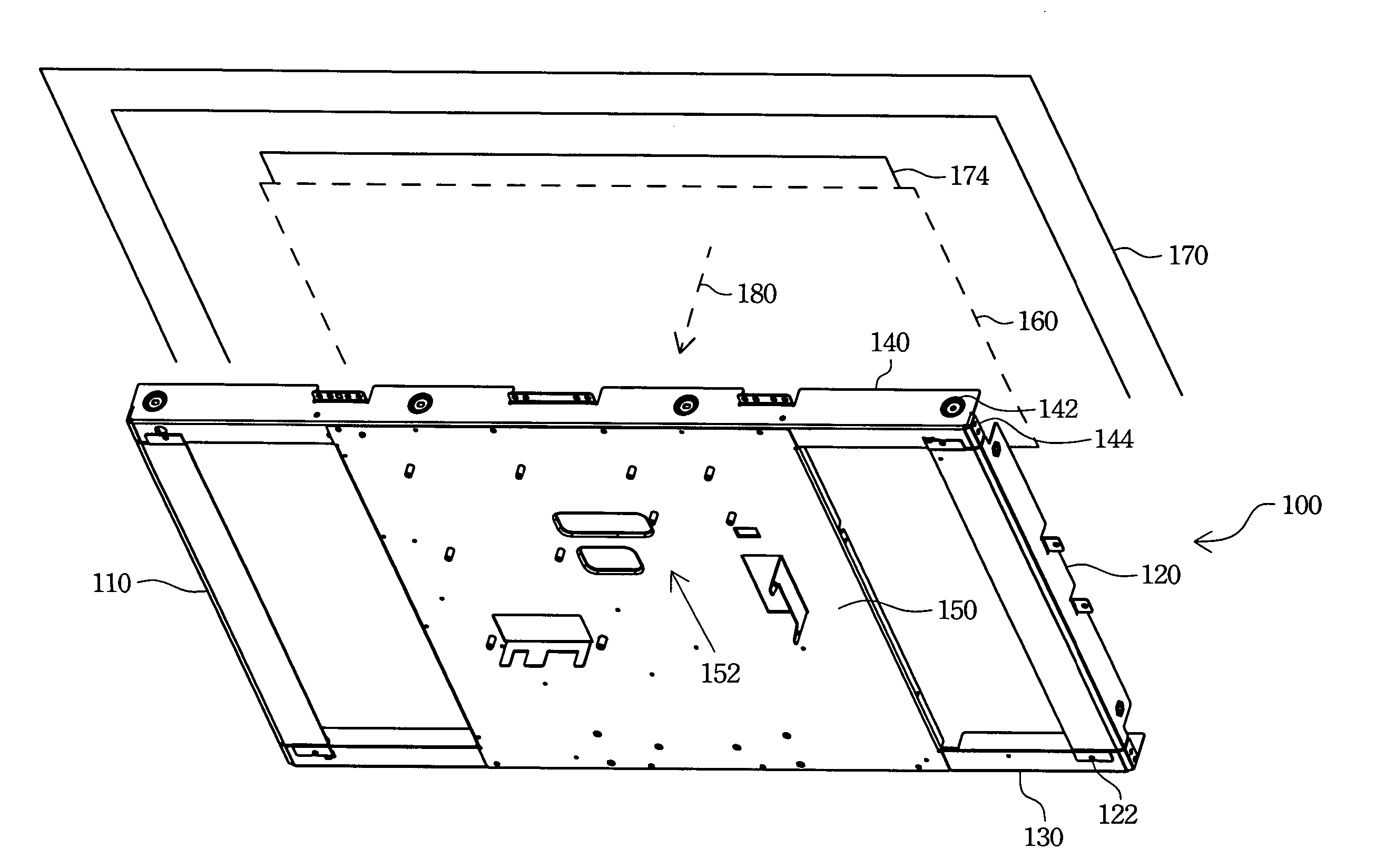 Combination frame for fixing display panel module