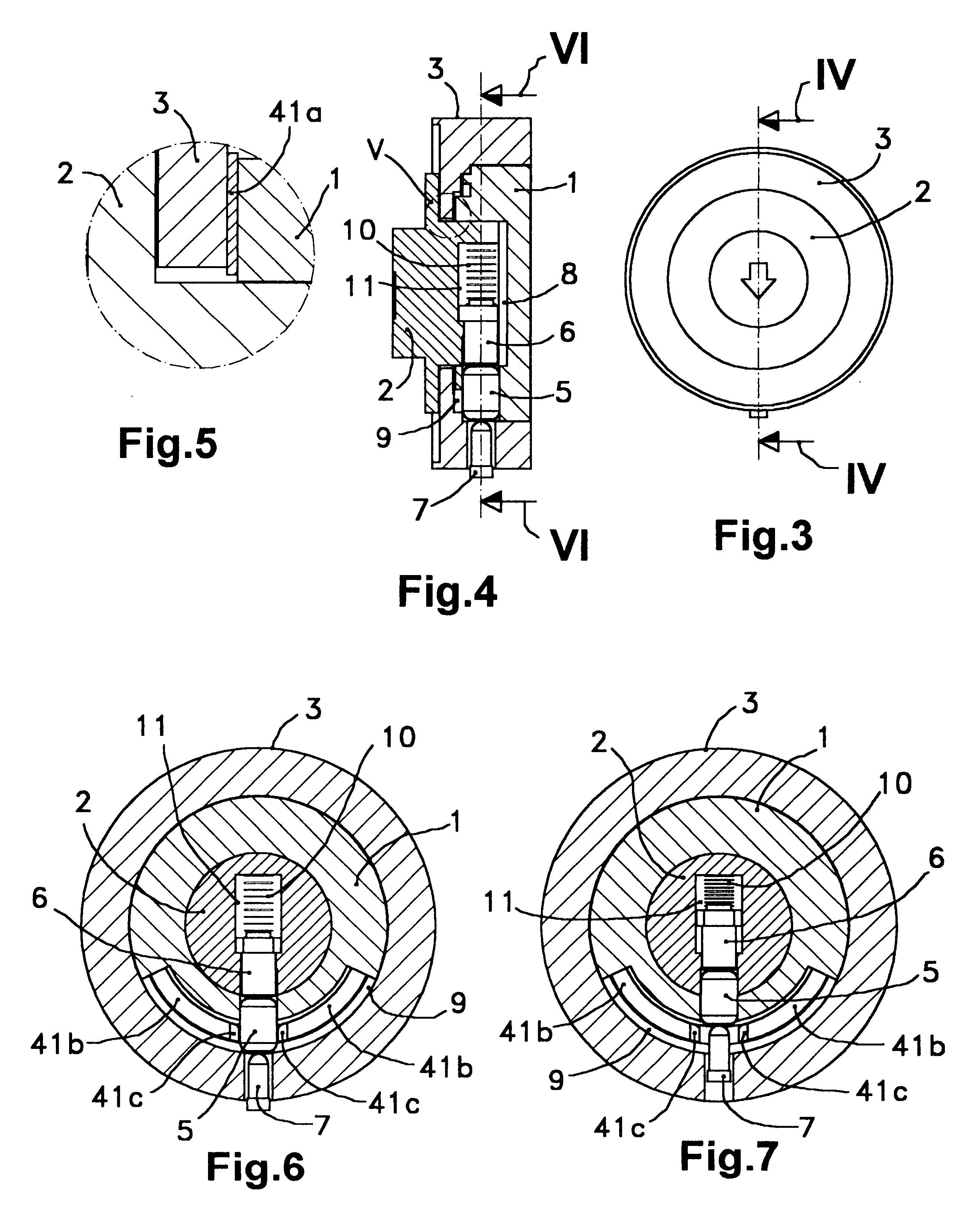 Clutch device for locks