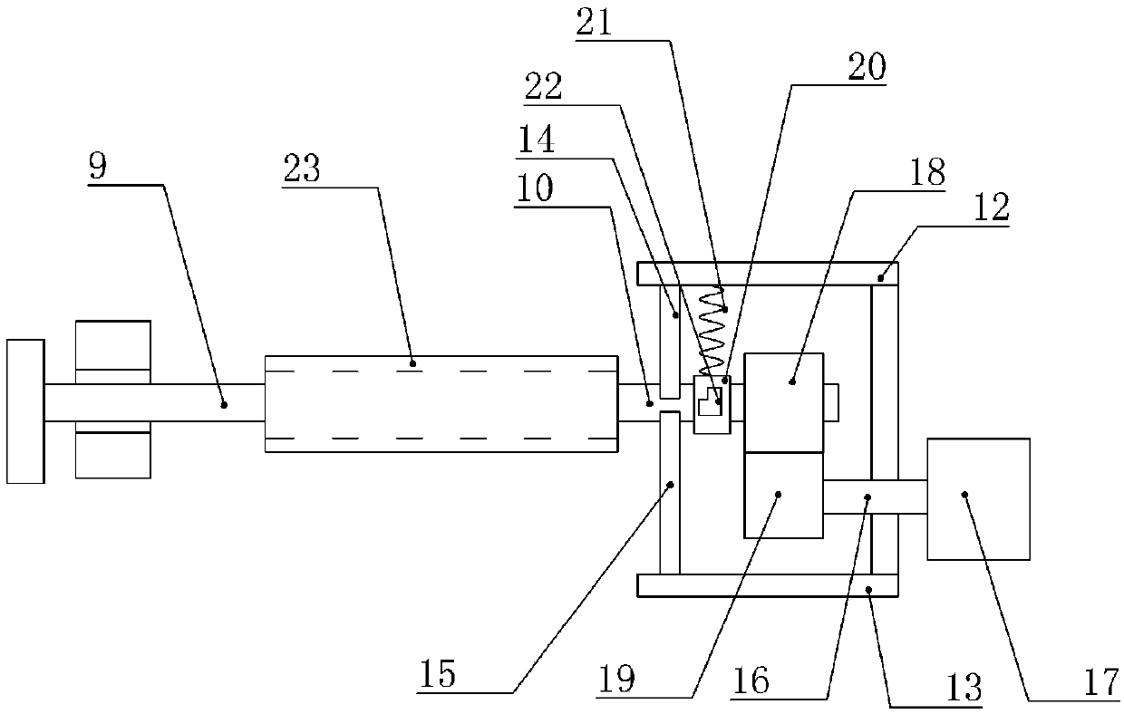 Drive mechanism of foam and back gum laminating machine