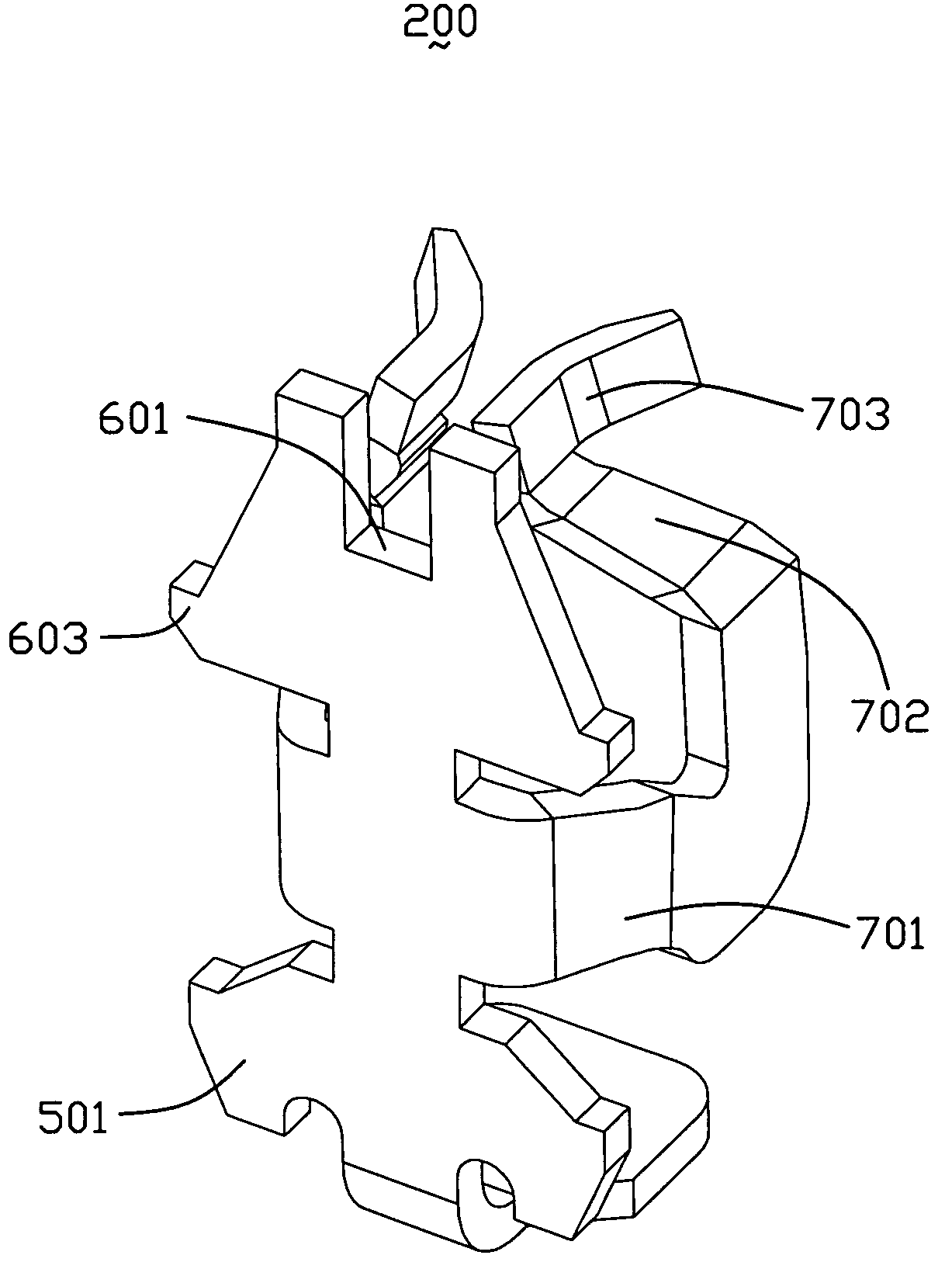 Conductive contact for CPU socket connector