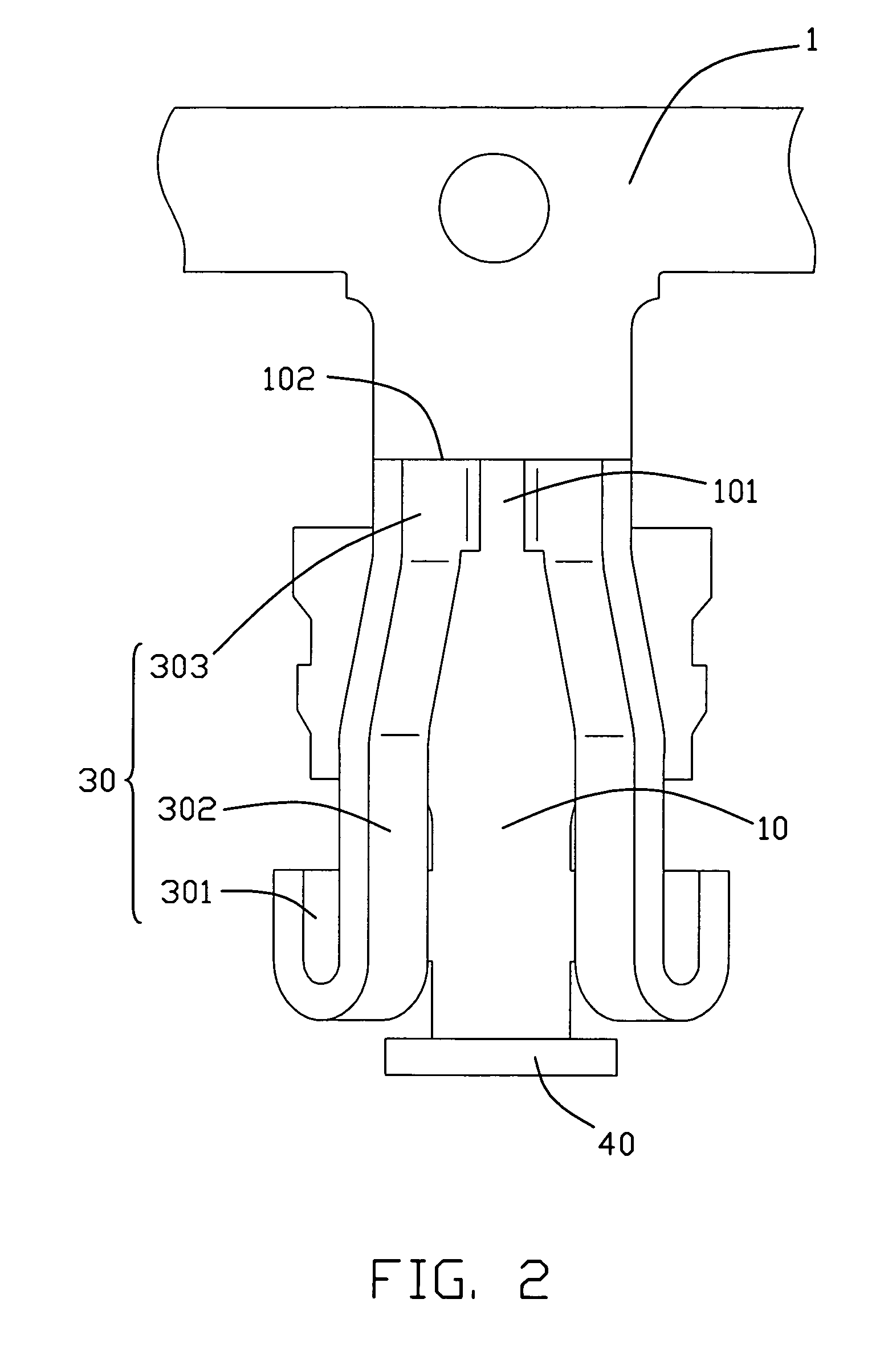 Conductive contact for CPU socket connector