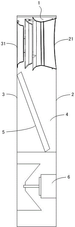 Air supply device for vertical air conditioner