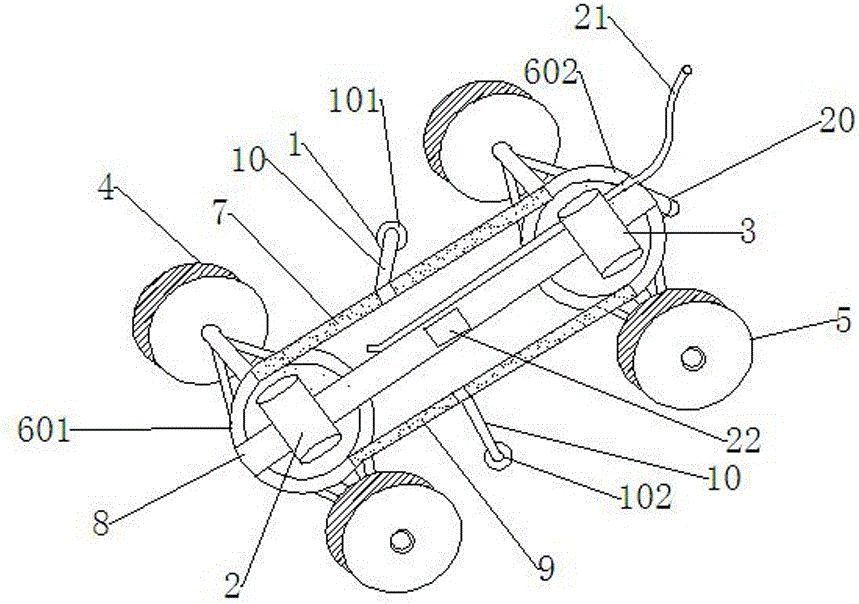 A remote visual water-cooled rail side automatic electric grinding device