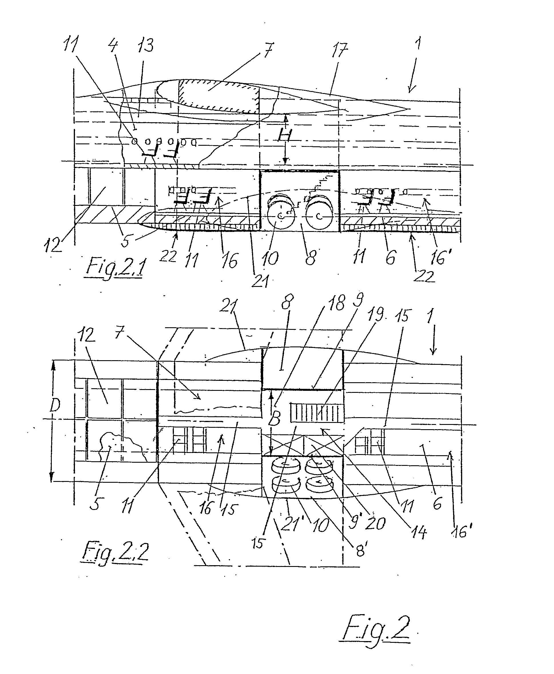 Commercial Aircraft With a Main Deck and a Lower Deck