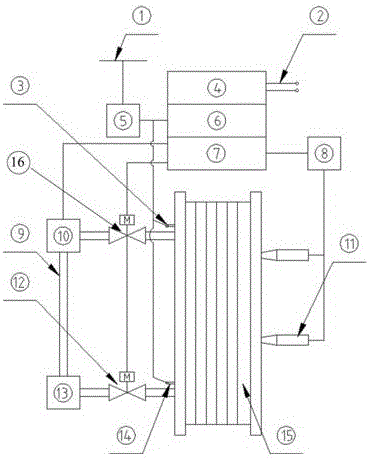 Cleaning device for plate heat exchanger