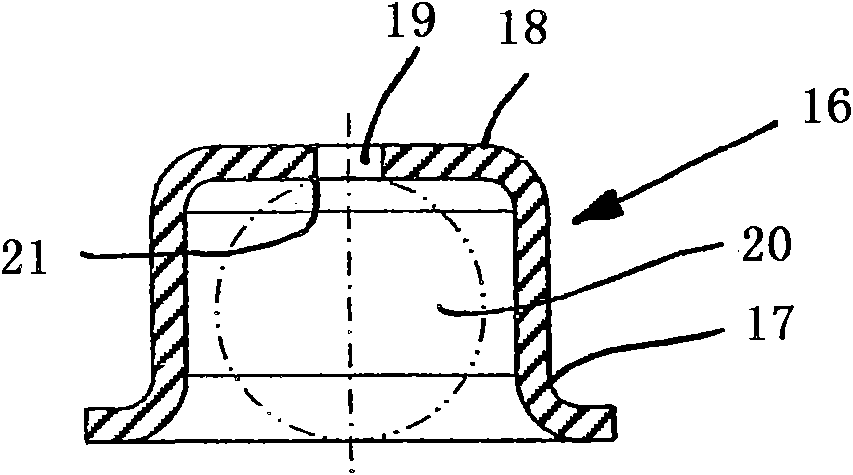 Valve cap for a non-return valve