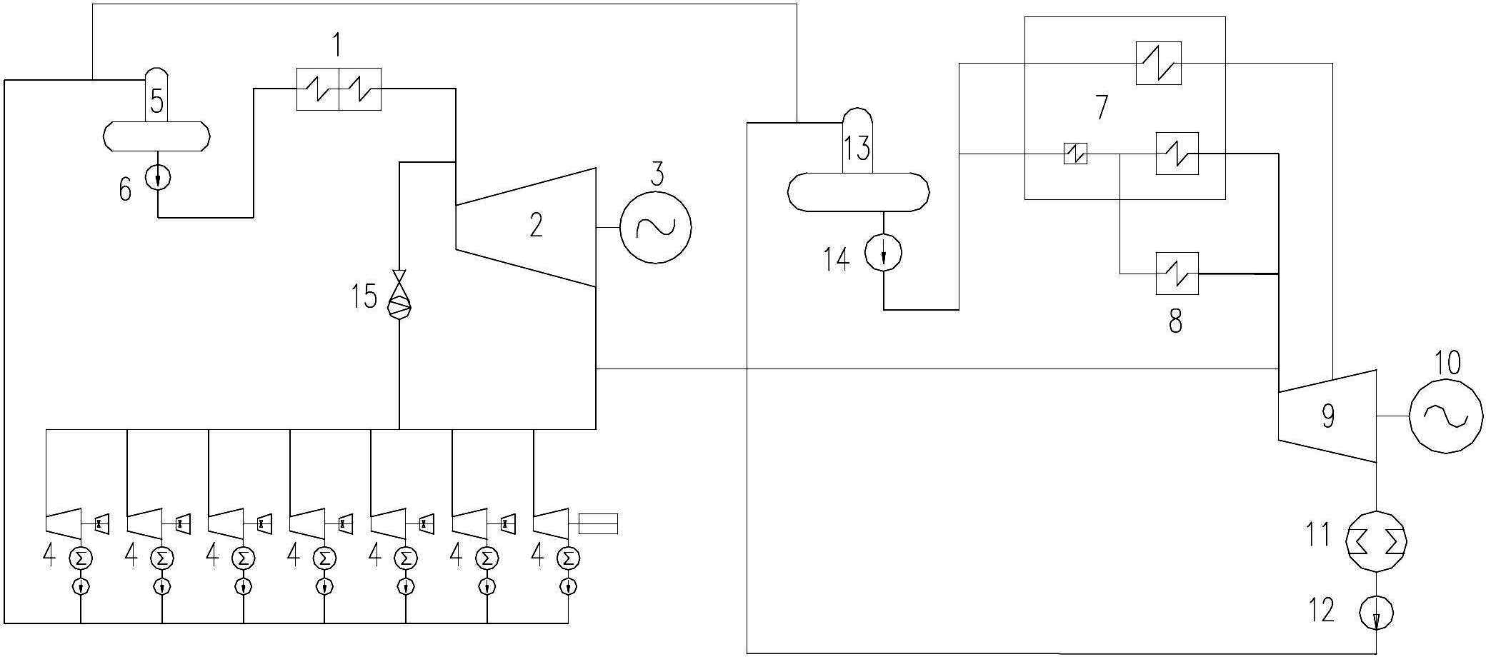 Graded energy utilization system used in cement production