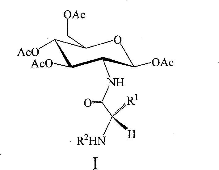 Amino acid modified glucosamine as well as preparation method and application thereof