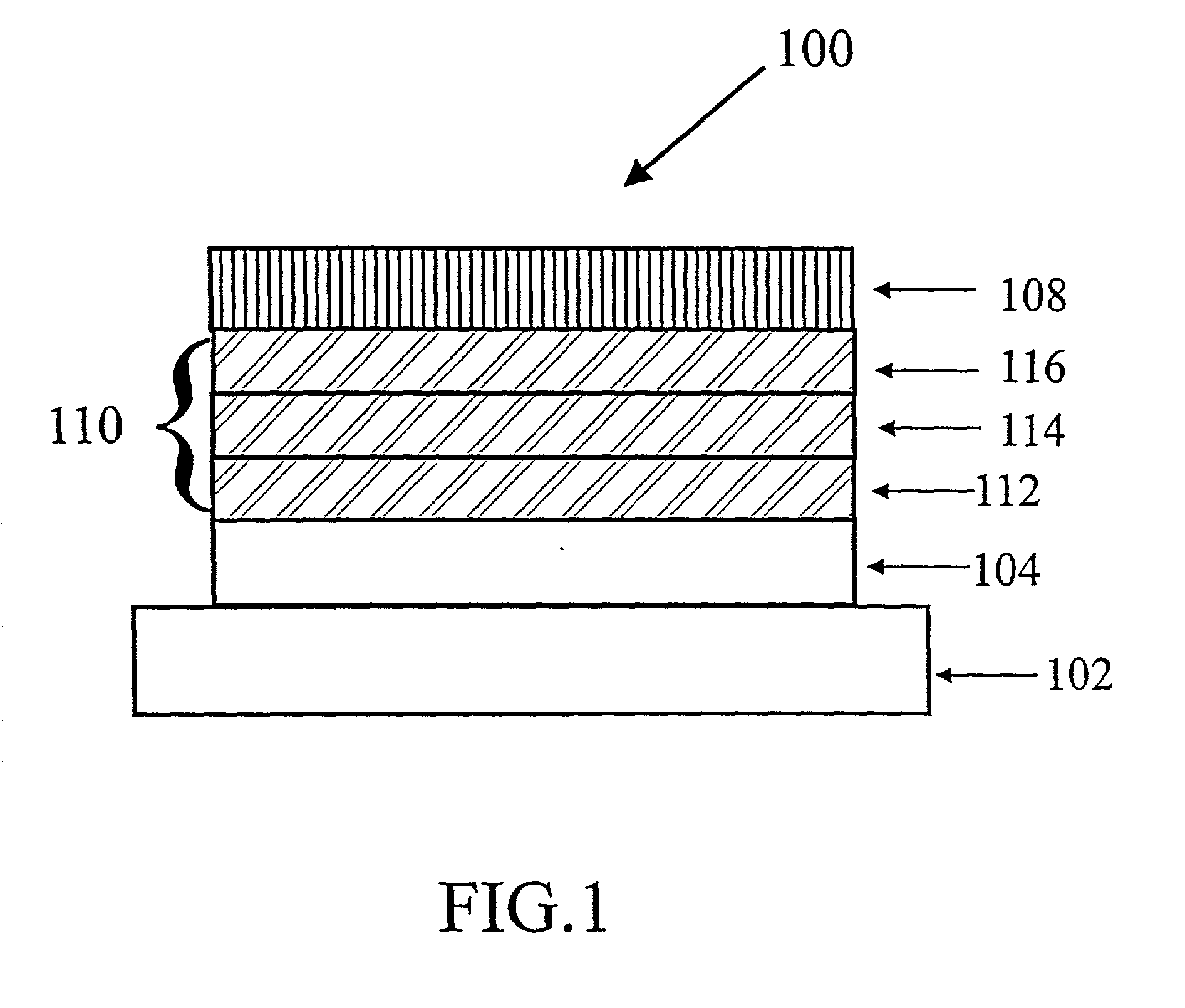 Organic electroluminescent devices with organic layers deposited at elevated substrate temperatures