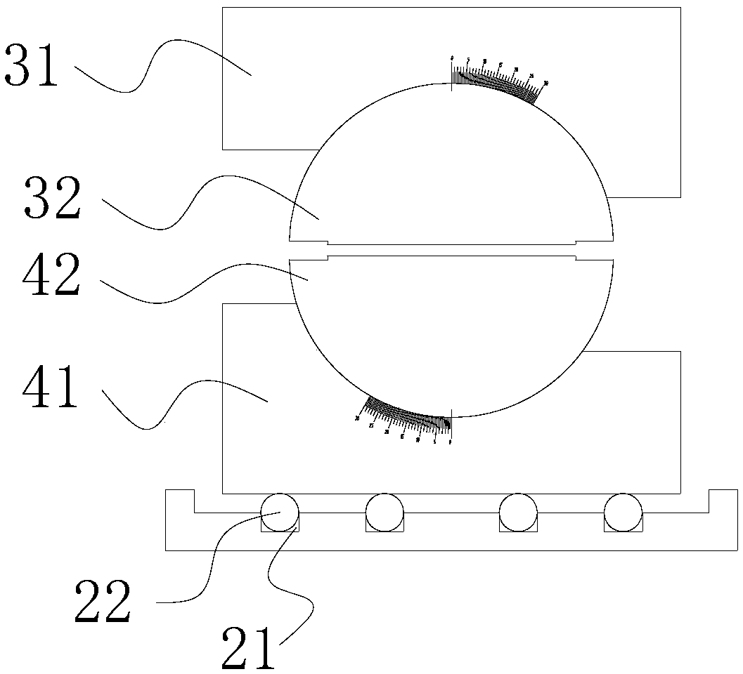 Angle-adjustable material pressure resistance measuring device