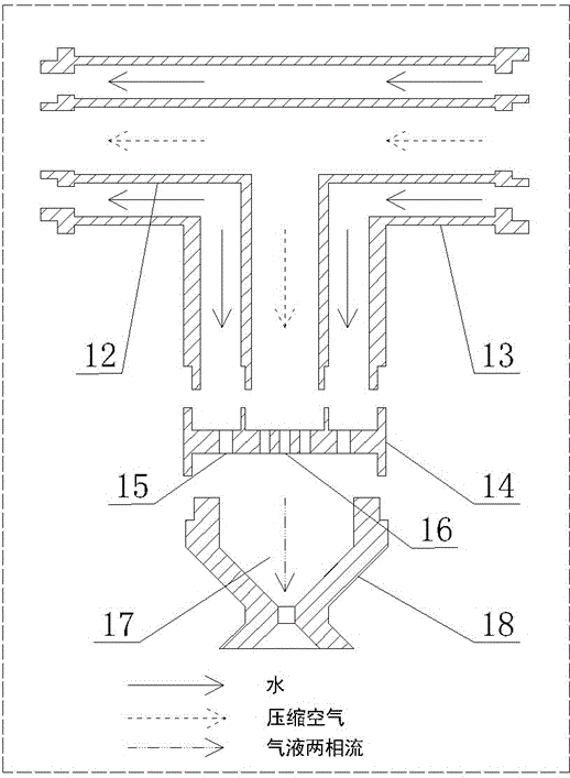 Mining bubble atomization water mist dust settling device