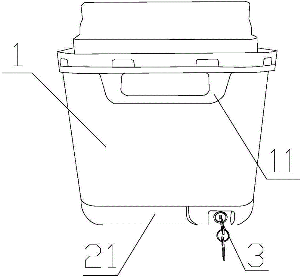 Wall-mounted medical sharp instrument box capable of being locked