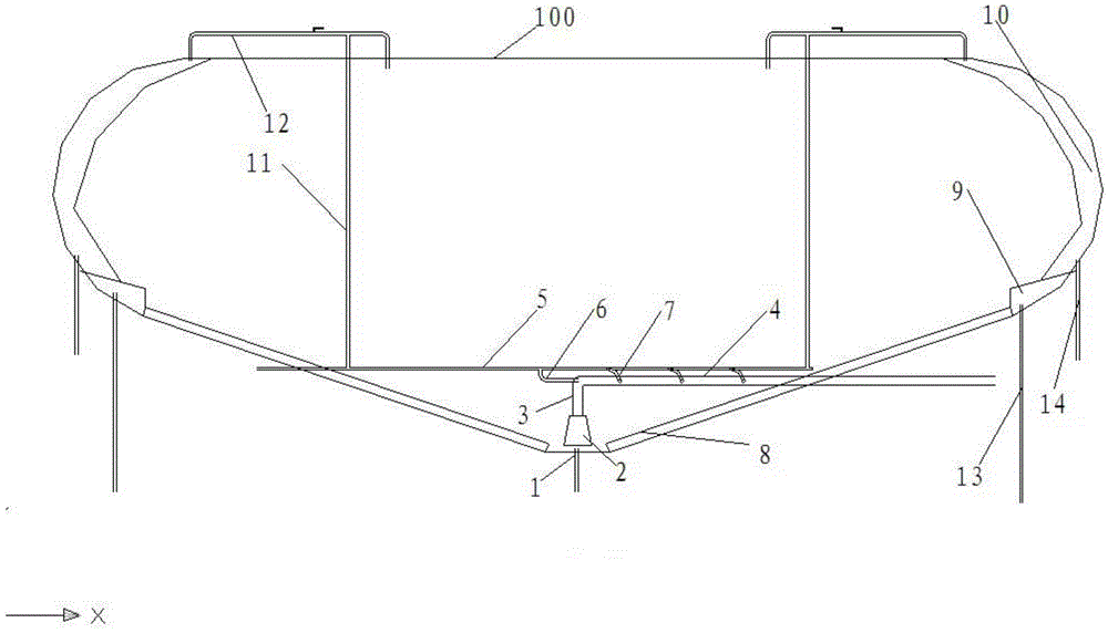 Powder storage and transportation tank truck