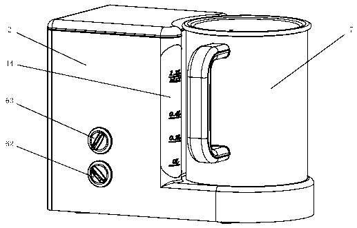 Appliance and method for cooking foods by combining hot water and steam