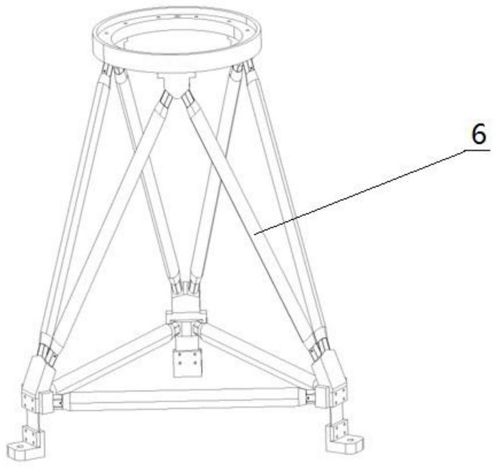 An optical photographic astrometric telescope system with three points and a single focal plane