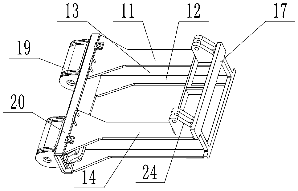 Hydraulic support and tamping mechanism