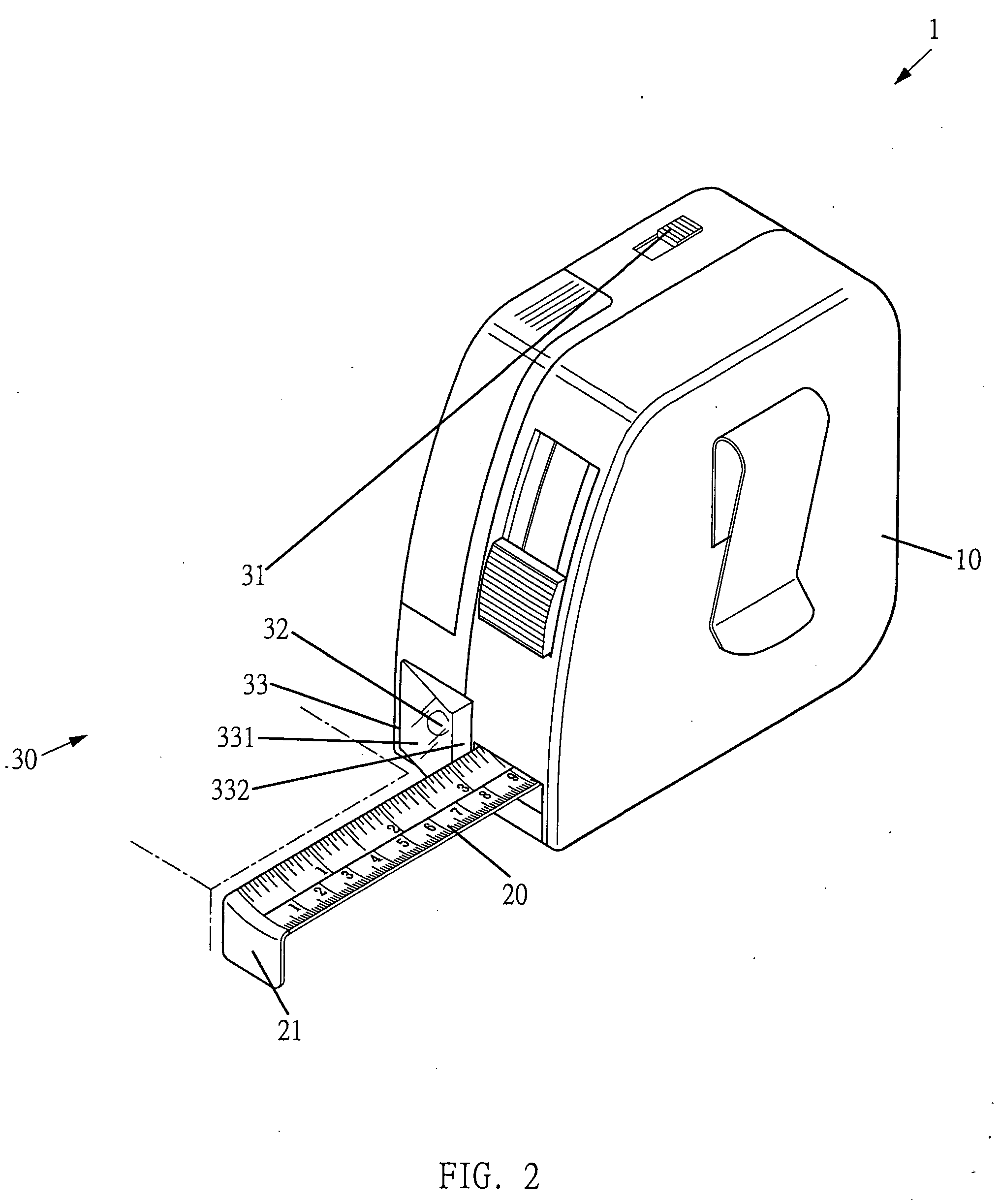 Measuring tape device with illumination function