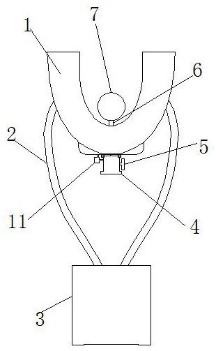 A nursing inspection device that reduces the inconvenience of gastroscopy examination caused by retching of patients